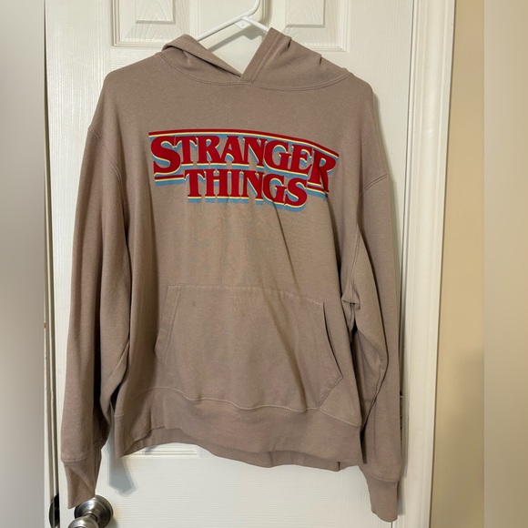 Old Navy Other - Old Navy Tan Stranger Things Hoodie, Men’s L
